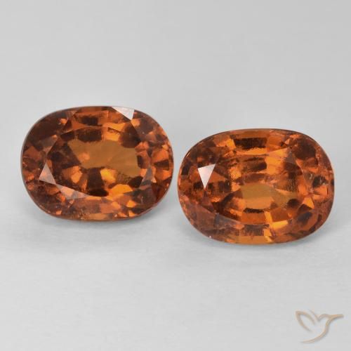 Shop natural 3.94ct Ambre orange Grenat Hessonite gems, Coussin, from Madagascar at GemSelect. In stock, global shipping!