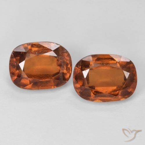 Shop natural 3.60ct Orange foncé Grenat Hessonite gems, Coussin, from Madagascar at GemSelect. In stock, global shipping!