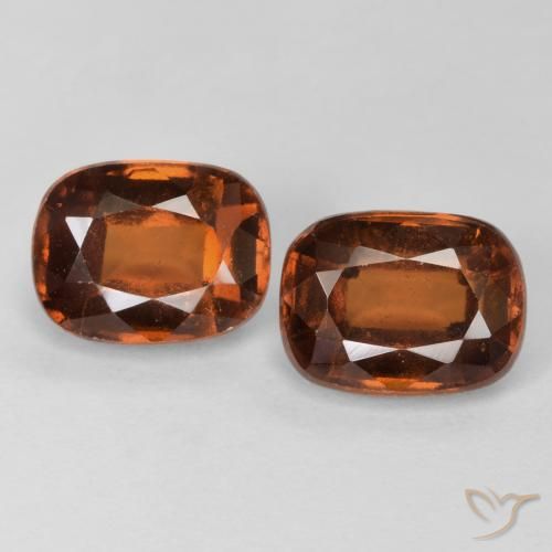 Shop natural 3.90ct Ambre orange Grenat Hessonite gems, Coussin, from Madagascar at GemSelect. In stock, global shipping!