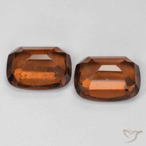 Shop natural 5.38ct Orange foncé Grenat Hessonite gems, Coussin, from Madagascar at GemSelect. In stock, global shipping!