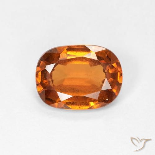 1.48ct Naturel Orange jaunâtre Grenat Hessonite, Coussin, VVS-VS