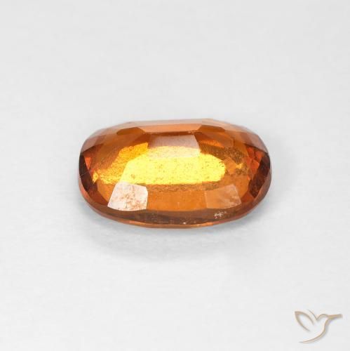 Grenat Hessonite Orange jaunâtre naturelle Coussin, 1.48 ct, VVS-VS