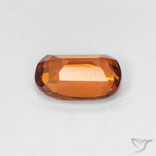 Grenat Hessonite Orange jaunâtre naturelle Coussin, 1.37 ct, VVS-VS