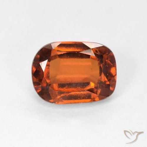 Grenat Hessonite Orange rougeâtre naturelle Coussin, 1.98 ct, VVS-VS