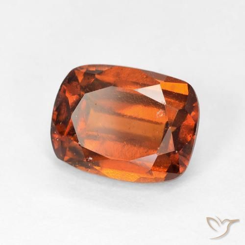 Grenat Hessonite Ambre orange naturelle Coussin, 2.53 ct, VVS-VS