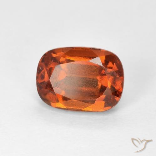 2.05ct Naturel Ambre orange Grenat Hessonite, Coussin, VVS-VS