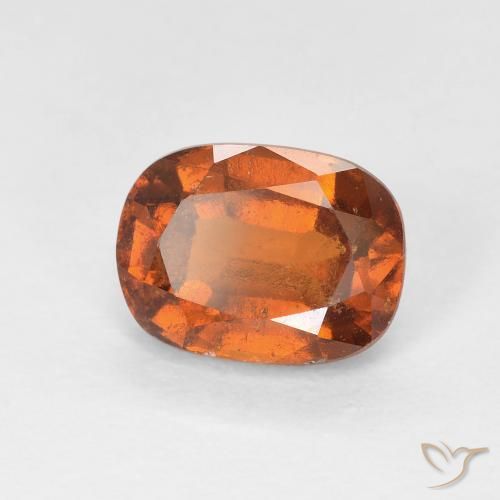 Grenat Hessonite Orange moyen naturelle Coussin, 1.92 ct, VS-SI