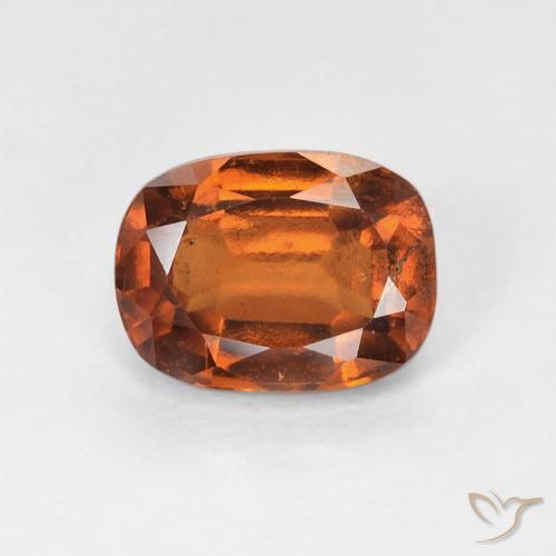 1.80ct Naturel Orange rougeâtre Grenat Hessonite, Coussin, VS-SI