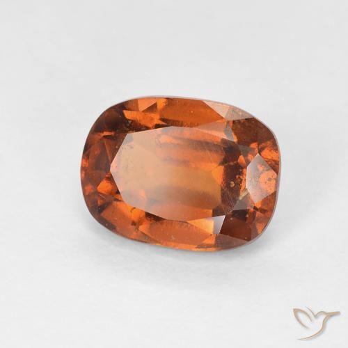 Grenat Hessonite Orange rougeâtre naturelle Coussin, 1.80 ct, VS-SI