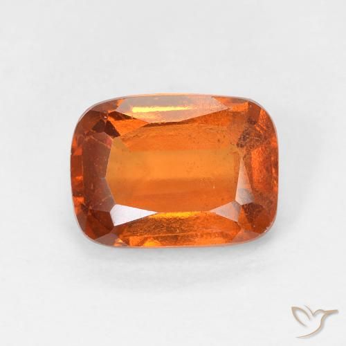 Grenat Hessonite Orange moyen naturelle Coussin, 2.01 ct, VS-SI