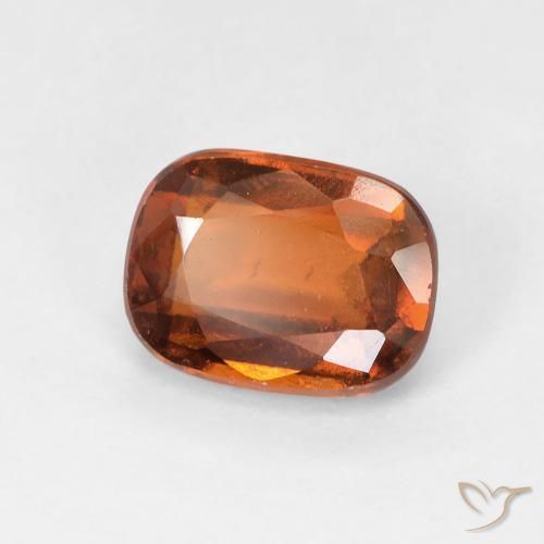 Grenat Hessonite Orange foncé naturelle Coussin, 1.92 ct, VS-SI