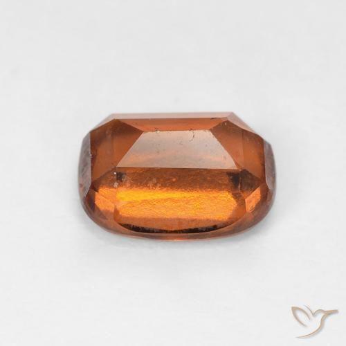 Grenat Hessonite Orange foncé naturelle Coussin, 1.92 ct, VS-SI