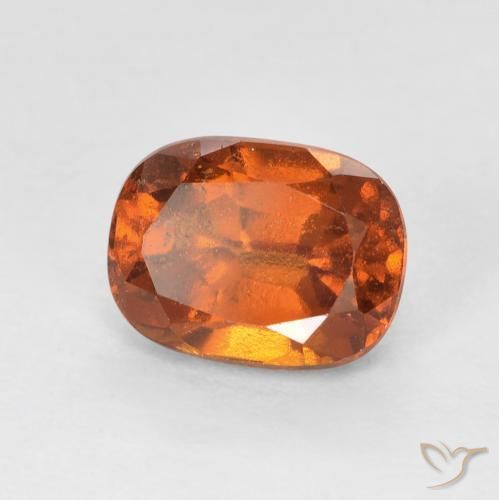 Grenat Hessonite Medium Dark-Orange naturelle ovale, 2.00 ct, VS-SI