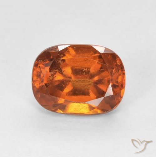 Grenat Hessonite Medium Dark-Orange naturelle ovale, 2.00 ct, VS-SI