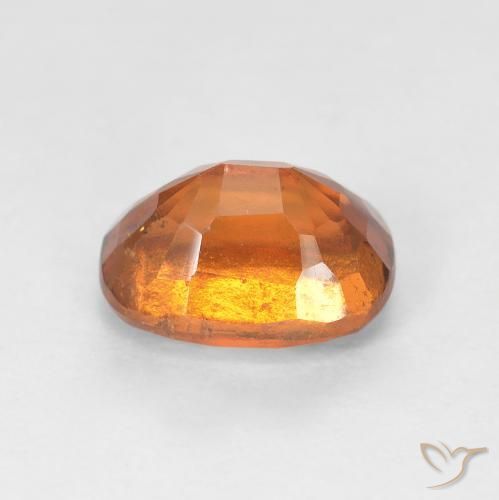 Grenat Hessonite Medium Dark-Orange naturelle ovale, 2.00 ct, VS-SI