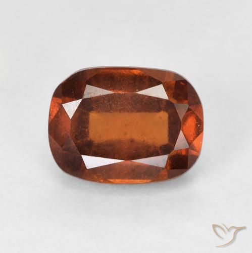 Grenat Hessonite Orange moyen naturelle Coussin, 2.29 ct, VS-SI