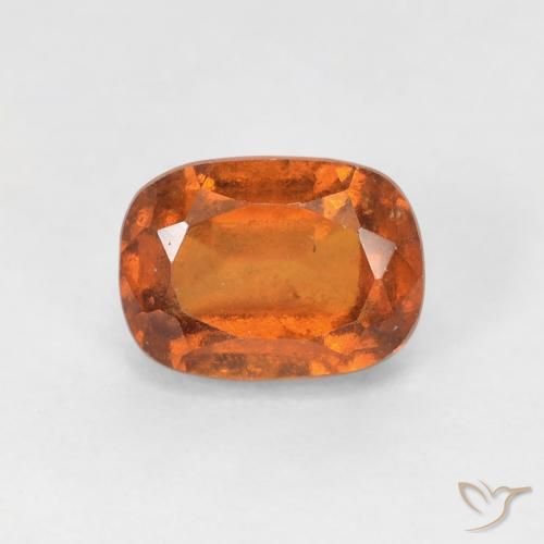 1.54ct Naturel Orange foncé Grenat Hessonite, Coussin, VS-SI
