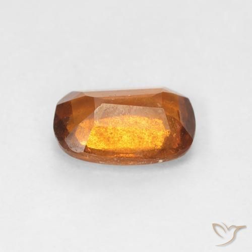 Grenat Hessonite Orange foncé naturelle Coussin, 0.94 ct, VS-SI