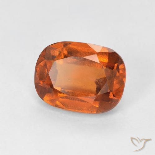 Grenat Hessonite Orange foncé naturelle Coussin, 1.82 ct, VS