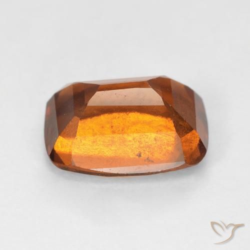 Grenat Hessonite Ambre orange naturelle Coussin, 2.68 ct, VS