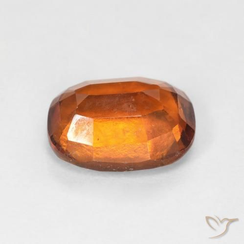 Grenat Hessonite Orange foncé naturelle Coussin, 2.39 ct, VS