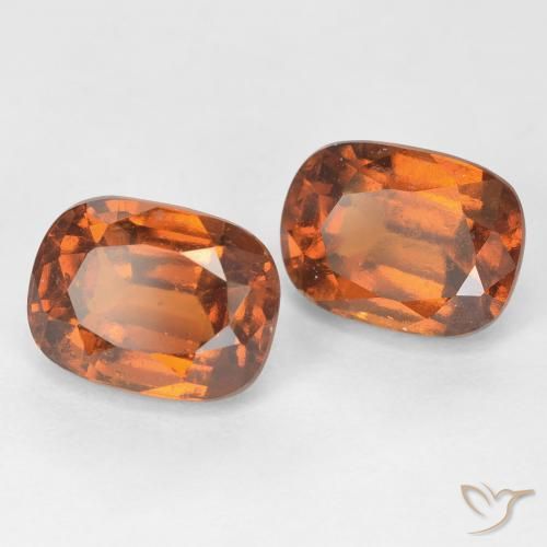 Shop natural 4.46ct Orange foncé Grenat Hessonite gems, Coussin, from Madagascar at GemSelect. In stock, global shipping!