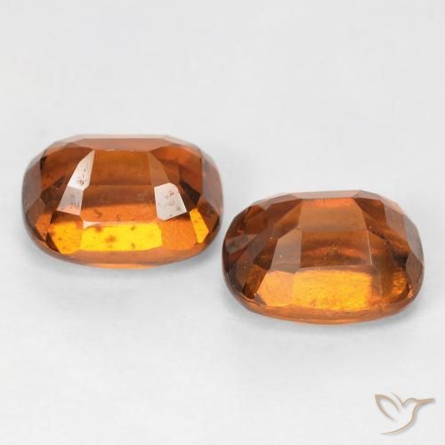 Shop natural 4.46ct Orange foncé Grenat Hessonite gems, Coussin, from Madagascar at GemSelect. In stock, global shipping!