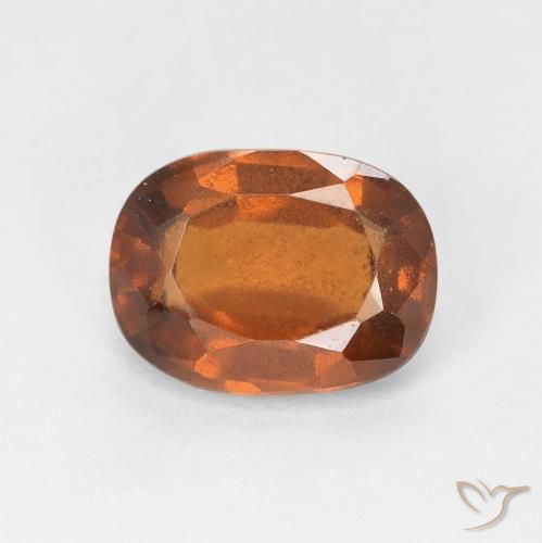 Grenat Hessonite Orange feu naturelle Coussin, 2.27 ct, VS-SI