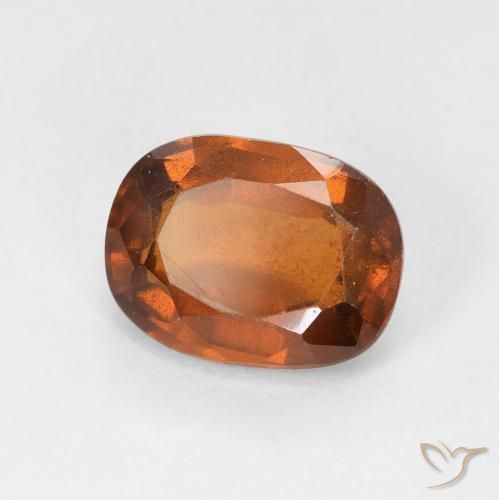 Grenat Hessonite Orange feu naturelle Coussin, 2.27 ct, VS-SI