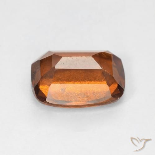Grenat Hessonite Orange foncé naturelle Coussin, 2.60 ct, VS-SI