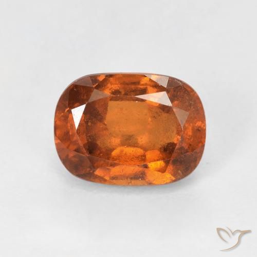 2.04ct Naturel Orange foncé Grenat Hessonite, Coussin, VS-SI