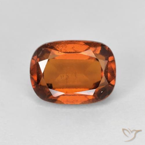 Grenat Hessonite Ambre orange naturelle Coussin, 2.29 ct, VS