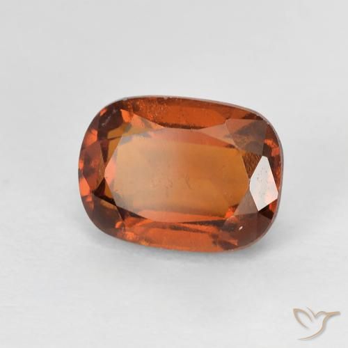 Grenat Hessonite Ambre orange naturelle Coussin, 2.29 ct, VS