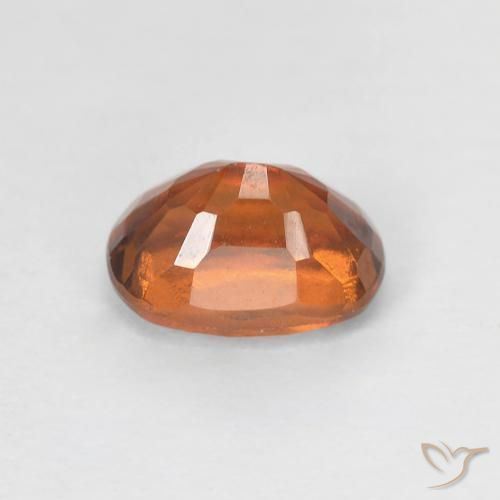 Grenat Hessonite Orange moyen naturelle ovale, 1.24 ct, VS