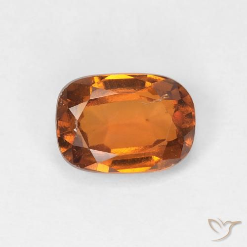 Grenat Hessonite Orange moyen naturelle Coussin, 1.13 ct, VS