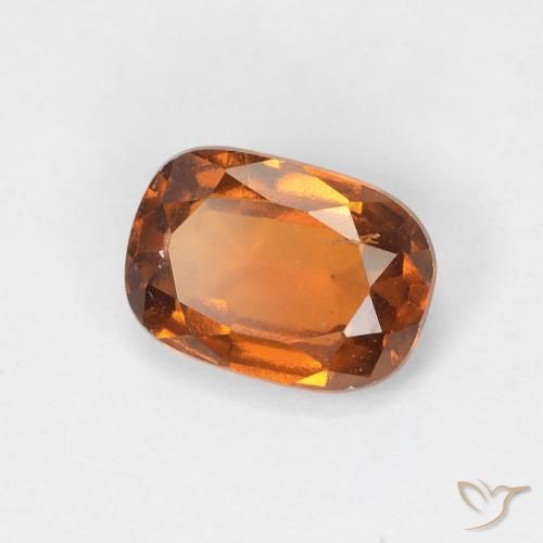 Grenat Hessonite Orange moyen naturelle Coussin, 1.13 ct, VS