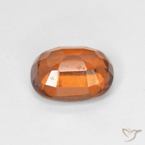 Grenat Hessonite Medium Dark-Orange naturelle Coussin, 1.72 ct, VS
