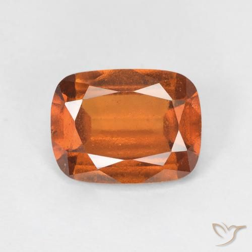 Grenat Hessonite Orange moyen naturelle Coussin, 2.52 ct, VS