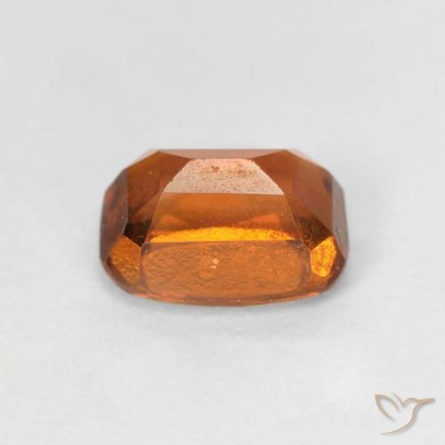 Grenat Hessonite Orange foncé naturelle Coussin, 1.34 ct, VS