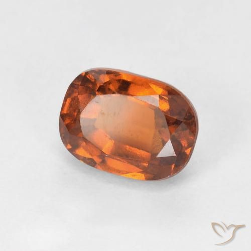 Grenat Hessonite Orange foncé naturelle ovale, 1.57 ct, VS-SI