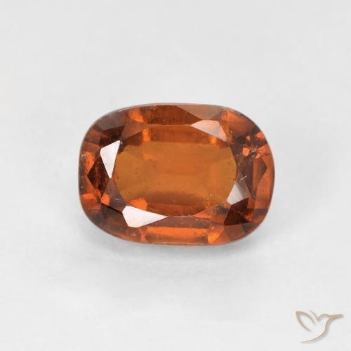 Grenat Hessonite Medium Dark-Orange naturelle ovale, 1.33 ct, VS
