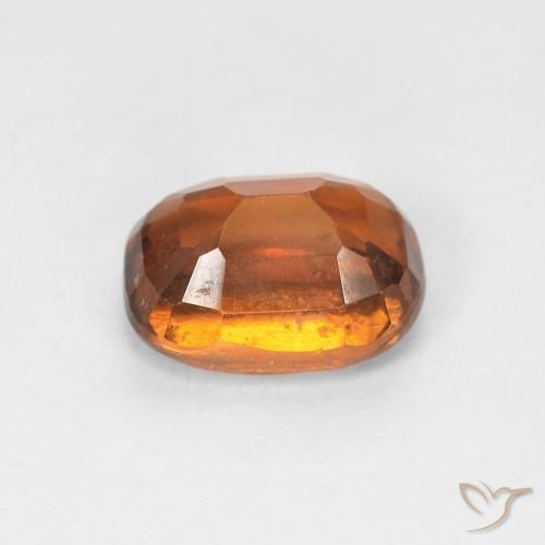 Grenat Hessonite Medium Dark-Orange naturelle ovale, 1.33 ct, VS