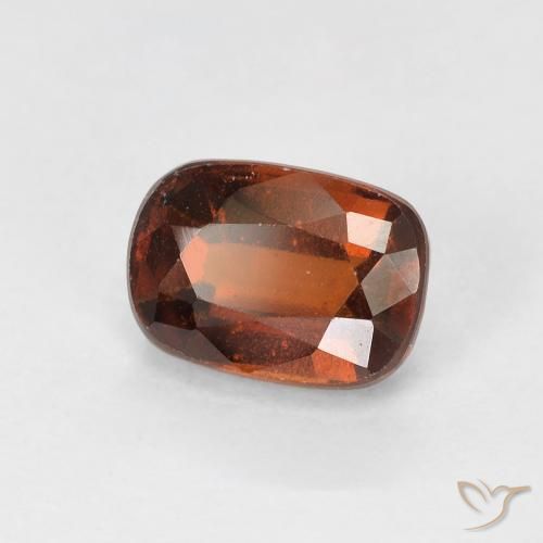 Grenat Hessonite Orange moyen naturelle Coussin, 1.43 ct, VS