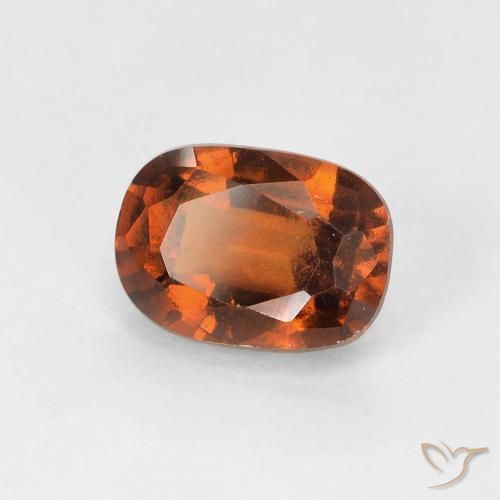 Grenat Hessonite Ambre orange naturelle Coussin, 1.43 ct, VS