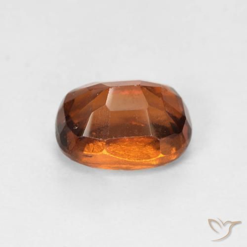 Grenat Hessonite Ambre orange naturelle Coussin, 1.43 ct, VS