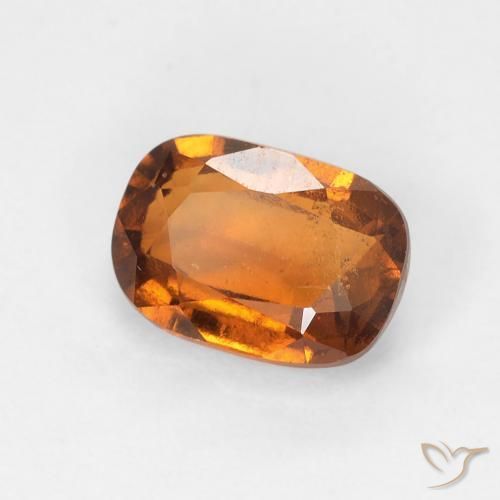Grenat Hessonite Orange moyen naturelle Coussin, 1.25 ct, VS-SI