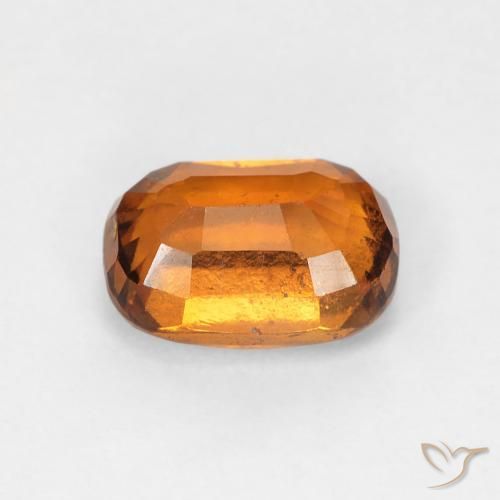 Grenat Hessonite Orange moyen naturelle Coussin, 1.25 ct, VS-SI