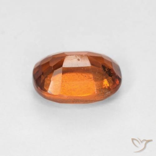 Grenat Hessonite Orange foncé naturelle Coussin, 1.12 ct, VS-SI
