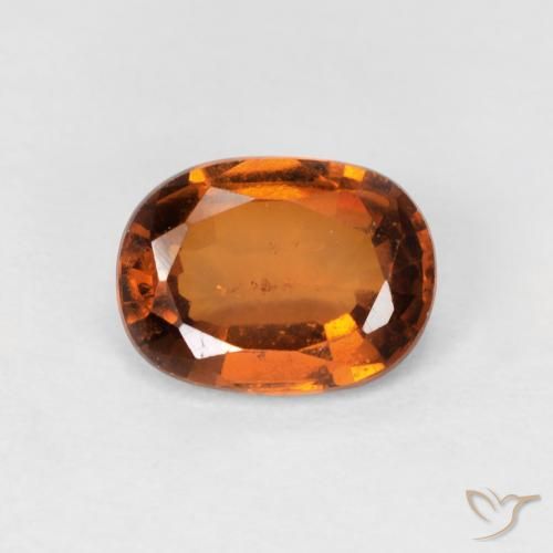 Grenat Hessonite Orange moyen naturelle ovale, 1.46 ct, VS-SI