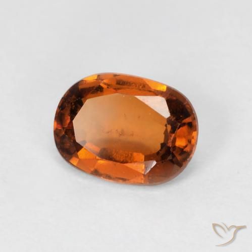 Grenat Hessonite Orange moyen naturelle ovale, 1.46 ct, VS-SI